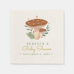 Watercolor Little Red Mushroom  Napkins