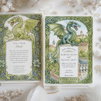 Watercolor Ljubljana Slovenia Dragon Wedding