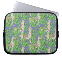 Watercolor Llama & Catus Pattern