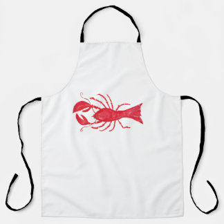 Watercolor Lobster by Charlotte Canzano Apron