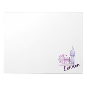 Watercolor London, Big Ben Notepad
