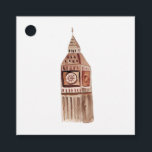 Watercolor London UK Destination Wedding Favour Tags<br><div class="desc">London themed wedding favour tags.</div>