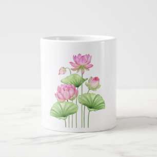  Watercolor Lotus Aesthetic Speciality Mug 