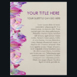 Watercolor Lotus Flower Flyer<br><div class="desc">Watercolor Lotus Flower</div>