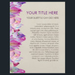 Watercolor Lotus Flower Flyer<br><div class="desc">Watercolor Lotus Flower</div>