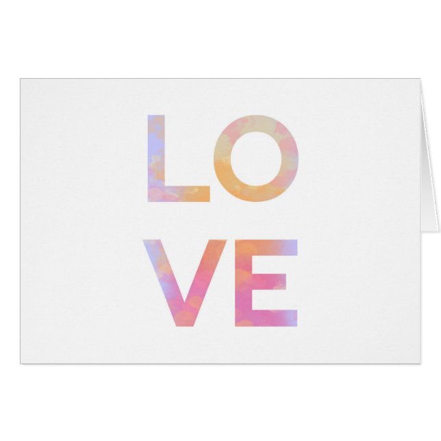 Watercolor Love (Front Horizontal)