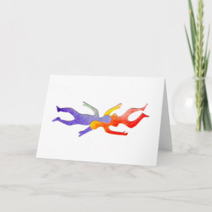 Watercolor Love Holiday Card