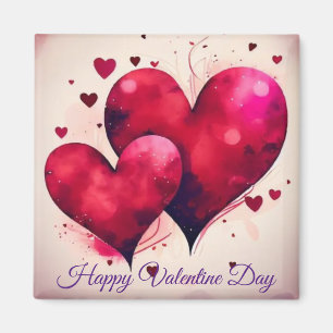 Watercolor Love Magnet: Spread the Love This Valen Magnet