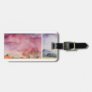 Watercolor Luggage Tag