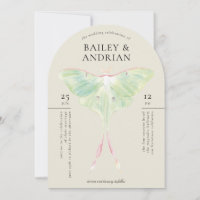 Watercolor Luna Moth Wedding
