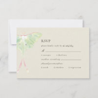 Watercolor Luna Moth Wedding