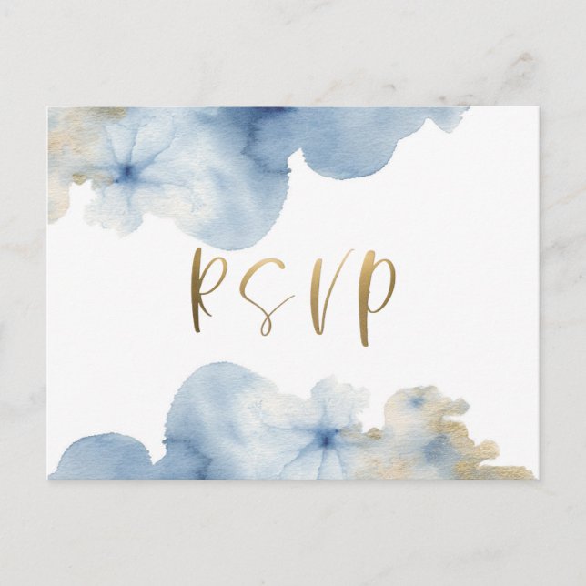 Watercolor Lux RSVP Postcard (Front)