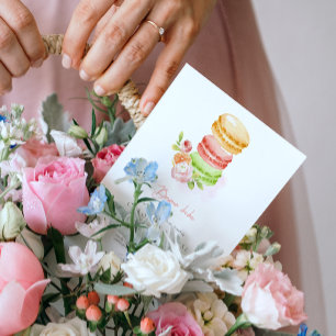 Watercolor Macaroons Baby Shower invitation