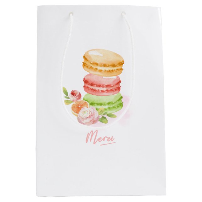 Watercolor MacaroonsGift Bag (Front)