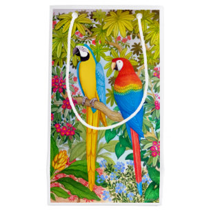 Watercolor Macaw Parrots Gift Bag