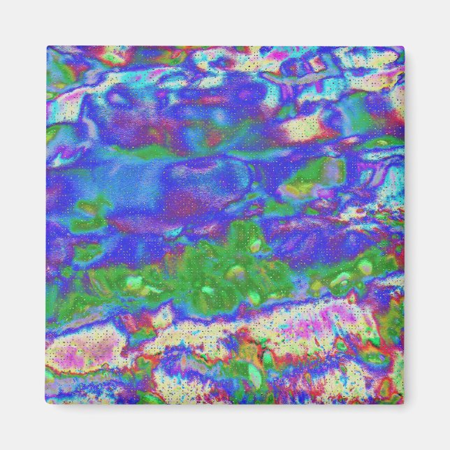 Watercolor Magic, digital abstract Magnet (Front)