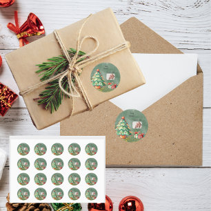 Watercolor Magical Classic Round Sticker
