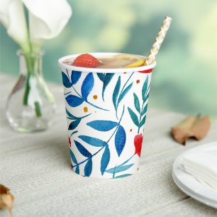 Watercolor Magical Garden  Paper Cups