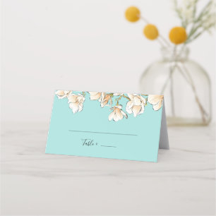 Watercolor Magnolia Bridal Shower Place Card