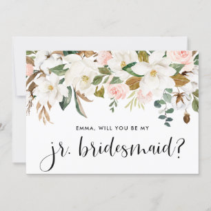 Watercolor Magnolia Cotton Garland Jr. Bridesmaid