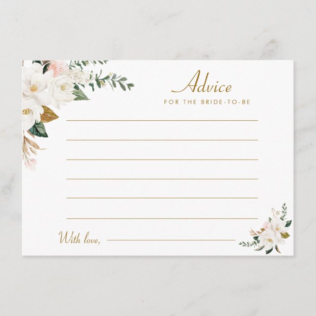 watercolor magnolia floral advice (Front)