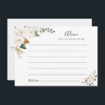 watercolor magnolia & pink floral advice<br><div class="desc">A simple floral design with beautiful magnolia and pink watercolor flowers. Feel free to change the colours and text details.</div>