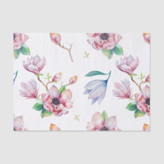Watercolor Magnolia Tissue Paper