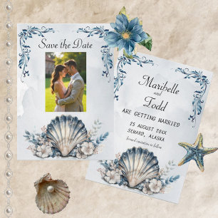 Watercolor Majestic Mia Beach Save the Date