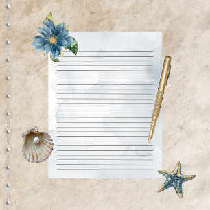 Watercolor Majestic Mia Writing Paper