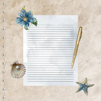 Watercolor Majestic Mia Writing Paper