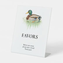 Watercolor Mallard Duck Baby Shower