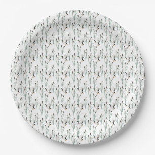 Watercolor Mallard Duck Paper Plates