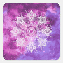 Watercolor Mandala Galaxy Mehndi