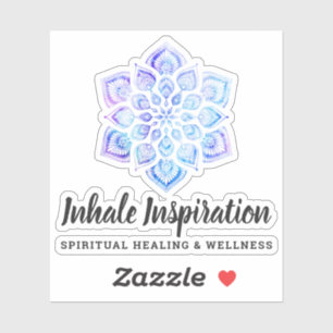 Watercolor Mandala Metaphysical Spiritual Logo