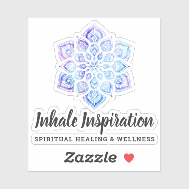 Watercolor Mandala Metaphysical Spiritual Logo (Sheet)