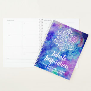 Watercolor Mandala Metaphysical Spiritual Yoga Planner