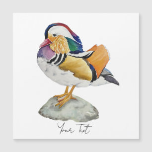Watercolor Mandarin Duck