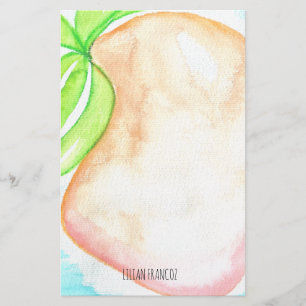 Watercolor Mango Hand Painted Tropical Stationery