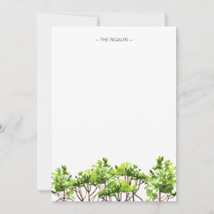 Watercolor Mangroves Personalised Note Cards