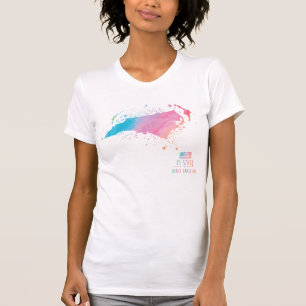 Watercolor Map North Carolina T-Shirt