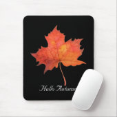 Watercolor Maple Leaf Mouse Mat (With Mouse)