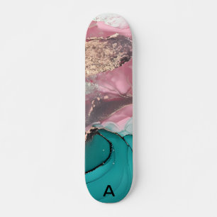 Watercolor Marble Customized Skateboard