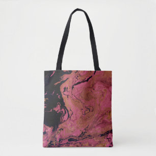 Watercolor, marble tote bag