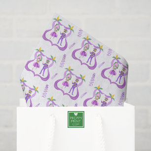 Watercolor Mardi Gras Party Tissue Paper