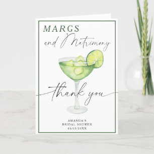 Watercolor Margarita Thank you Bridal shower 