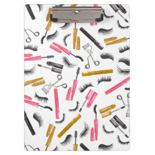 Watercolor Mascara Glitter Glam Lashes Clipboard