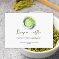 Watercolor Matcha Latte Diaper Raffle