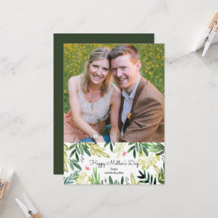 Watercolor Meadow Mother's Day Photo Card