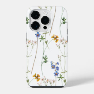 Watercolor Meadow Seamless Pattern iPhone 14 Pro Case