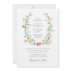 Watercolor Meadow Wildflower Bohemian Wedding